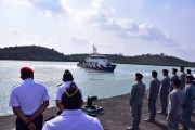 Bakamla RI Sambut Kedatangan Kapal Coast Guard Malaysia dan Singapura