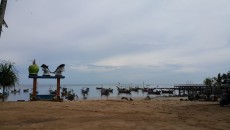 Pesona Hamparan Pasir Putih di Pantai Kelapa Tuban