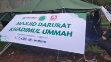 LPB MUI Gandeng Indonesia Care dan MDMC Dirikan Masjid Darurat di Cianjur