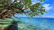 Pantai Liang di Maluku, Sajikan Keindahan Gradasi Laut Biru yang Jernih