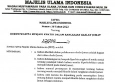 Fatwa Terbaru MUI: Wanita Jadi Khatib Jumat Tidak Sah