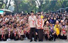 Tinjau Raimuna Nasional XII, Presiden Jokowi Temui 17 Ribu Pramuka