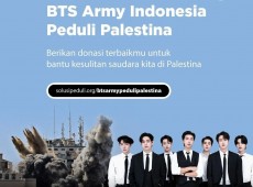 Donasi BTS ARMY Indonesia Peduli Palestina Terkumpul Rp1,02 Miliar Kurang dari Sepekan