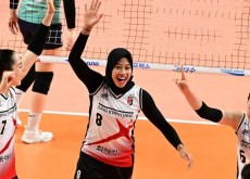 Kerap Tampil Memukau, Megawati Dihadiahi 9 Helai Hijab dari Pelatih Red Sparks