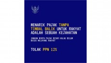 Rakyat Kibarkan Garuda Biru, Tolak Keras PPN 12 Persen