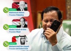 Prabowo Telepon Mahmoud Abbas saat Idulfitri, Tegaskan Dukungan untuk Palestina