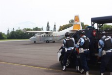 Lanud Abdulrachman Saleh Gelar Simulasi Pasca Force Down Libatkan Multi-Instansi