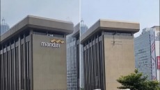 Logo Bank Mandiri di Gedung M.H Thamrin Dicopot, Usai Viral Memblokir Rekening Pendemo