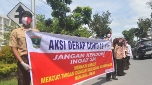 Pramuka Ikut Kampanyekan Protokol Kesehatan di Masa Pandemi