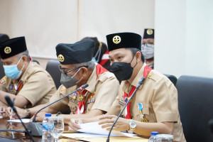 Pramuka Sumsel Jadi Garda Terdepan Kampanyekan Prokes Covid