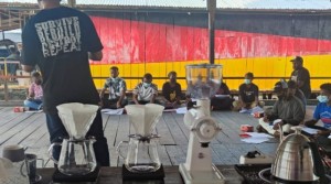 Bantuan Perlengkapan Kedai Kopi untuk Warga Kampung Sentani