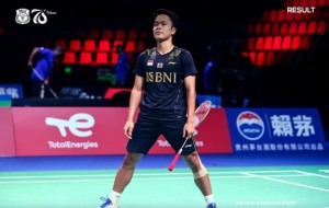 Piala Thomas 2020: Sengit, Ginting Beri Poin Pertama Indonesia atas Malaysia