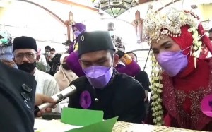 Masjid Pusdai Jabar Gelar Nikah Massal untuk Difabel
