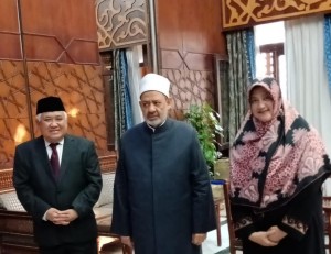 Diterima Syaikh Al-Azhar, Prof Din Sampaikan Piagam Kemanusiaan