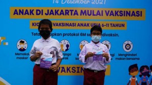 Vaksinasi Usia 6-11 Tahun Digelar Serentak di 3 Provinsi