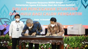 Cegah Stunting, Kemenag Perkuat Kerja Sama dengan BRIN dan BKKBN