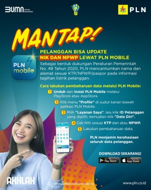 Gampang, Ini Cara Perbarui Data NIK dan NPWP Pelanggan Lewat PLN Mobile