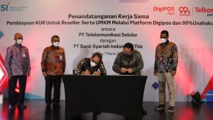 Berikan Kemudahan UMKM, BSI dan Telkomsel Hadirkan KUR Syariah