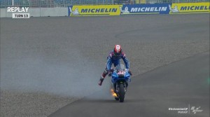 Motor Alex Rins Semburkan Api, Begini Kata Bos Suzuki