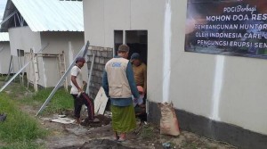 Hunian Sementara Pengungsi Semeru Sumbangan PDGI Rampung