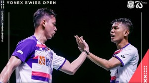 Ganda Putra Indonesia Fajar/Rian Juara Swiss Open 2022
