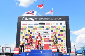 Bikin Bangga, Pebalap AHM Kumandangkan Indonesia Raya di ARRC Thailand