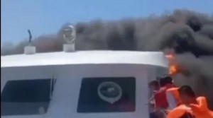 Kapal Feri Cepat Cantika 77 Terbakar, 17 Orang Dilaporkan Hilang