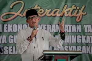 Sandiaga Dorong Santri jadi Pemimpin Masa Depan
