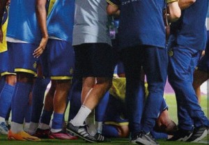 Selebrasi Tak Biasa, Cristiano Ronaldo Sujud Syukur di Lapangan Hijau