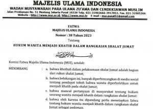 Fatwa Terbaru MUI: Wanita Jadi Khatib Jumat Tidak Sah