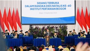 Pidato Dies Natalis IPB, Presiden Dorong Inovasi Besar Hadapi Tantangan Krisis Global