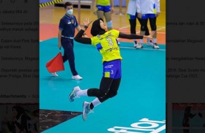 7 Gaya Lapangan Megawati, Atlet Voli Berhijab Pertama di Liga Korea