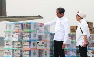 Presiden Lepas Pengiriman Bantuan Kemanusiaan Baznas ke Palestina
