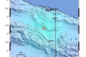 Gempa Bumi M5.5 Guncang Keerom Papua