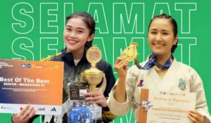 Dua Atlet Cantik UM Surabaya Raih Best of The Best Internasional Karate Championship