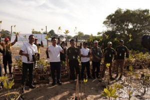 Antisipasi Perubahan Iklim, PT Sarana Multi Infrastruktur dan LMI Berkolaborasi Tanam 10.000 Mangrove
