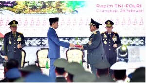 Menhan Prabowo Diberi Pangkat Jenderal Kehormatan dari Jokowi