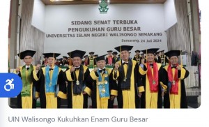 UIN Walisongo Semarang Punya 6 Guru Besar Baru