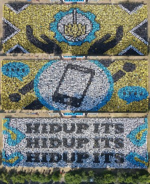 Karya Catra Warna Maba ITS Raih Rekor Muri