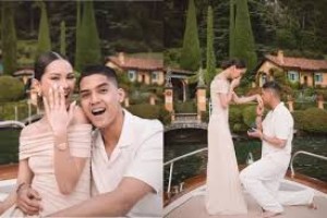 Momen Romantis Al Ghazali Lamar Alyssa Daguise di Italia