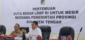 Dubes RI di Mesir Berada di Sulteng,  Bahas Peningkatan Perdagangan Dua Negara Muslim