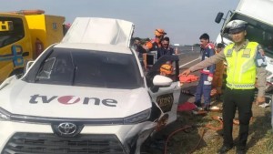 TVONE berduka, Tiga Awak Medianya Meninggal, Satu Selamat Akibat Kecelakaan Lalin di Tol Jakarta-Pemalang