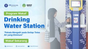 Wakaf Air Minum Bantu Kurangi Pengeluaran Mahasiswa IPB hingga Rp73 Ribu Per Bulan