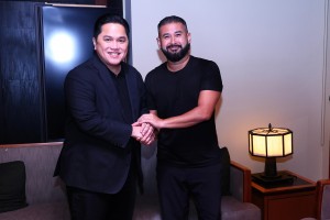 Erick Thohir dan Putra Mahkota Johor Sepakat Kembangkan Sepakbola ASEAN ke Level Dunia