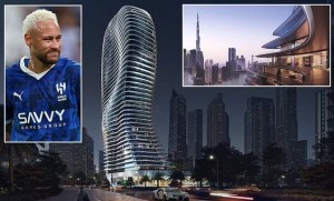 Bikin Geleng Geleng Kepala, Bintang Sepakbola Neymar  Baru Beli Penthouse di Dubai Seharga 870 Miliar
