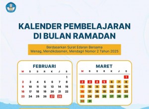 Perlu Dicatat, Ini Kalender Lengkap Sekolah  di Bulan Ramadan