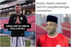 7 Meme Kocak Kemenangan Timnas Indonesia Atas Bahrain, Assalamualaikum Pildun...
