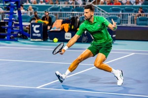 Novak Djokovic Kerja Keras Tundukkan Sebastian Korda di Miami Open dan Lolos Semifinal