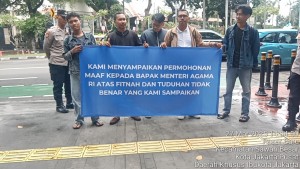 Koordinator Aksi Fitnah Menteri Agama RI Minta Maaf, Akui Aksinya Tidak Benar dan Tidak Mendasar