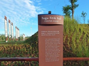 Viral Foto Tugu Titik Nol di IKN Bertuliskan Lorem Ipsum
